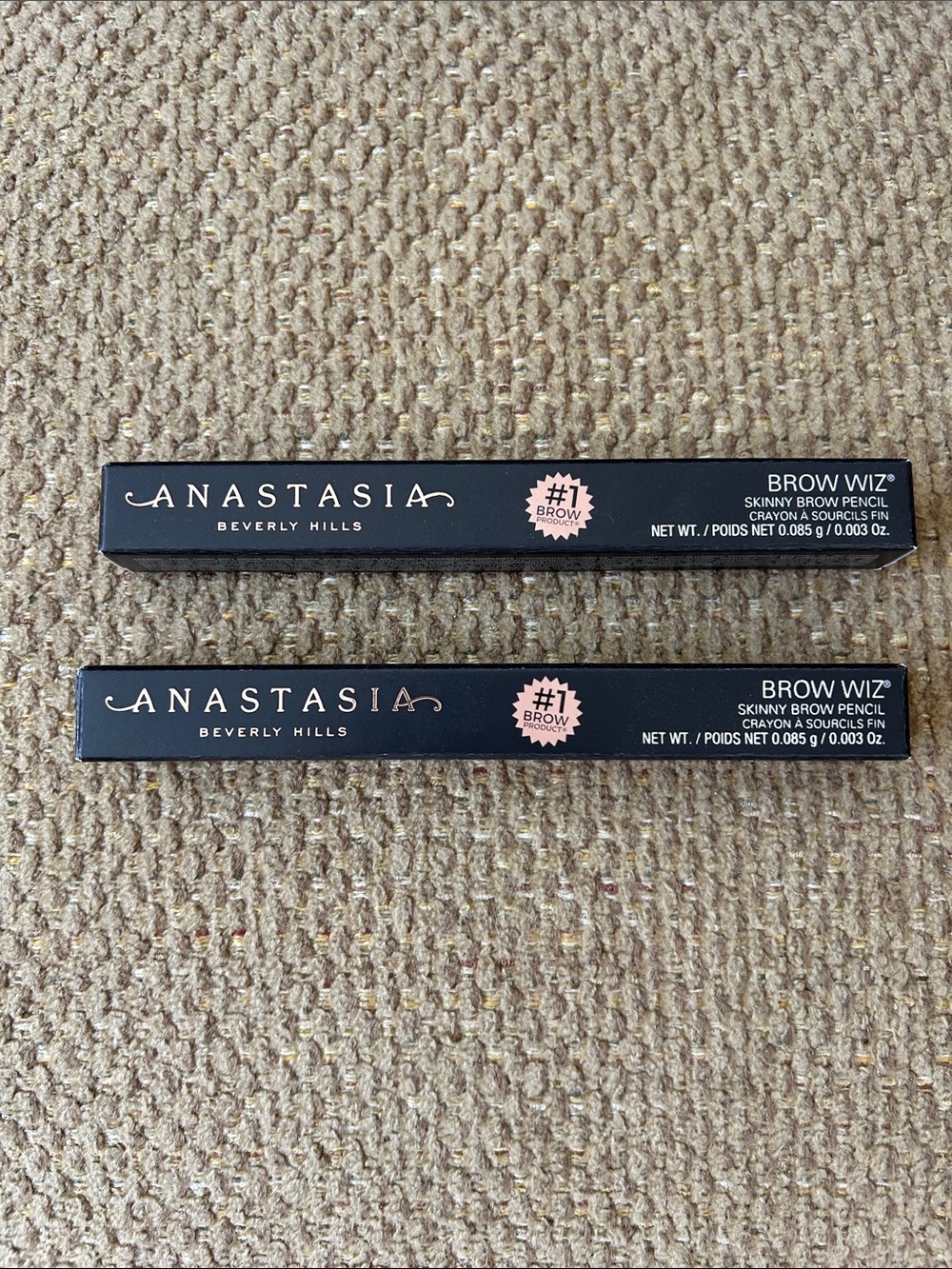 Lot of TWO (2) Anastasia Beverly Hills Brow Wiz in Soft Brown - Full Size